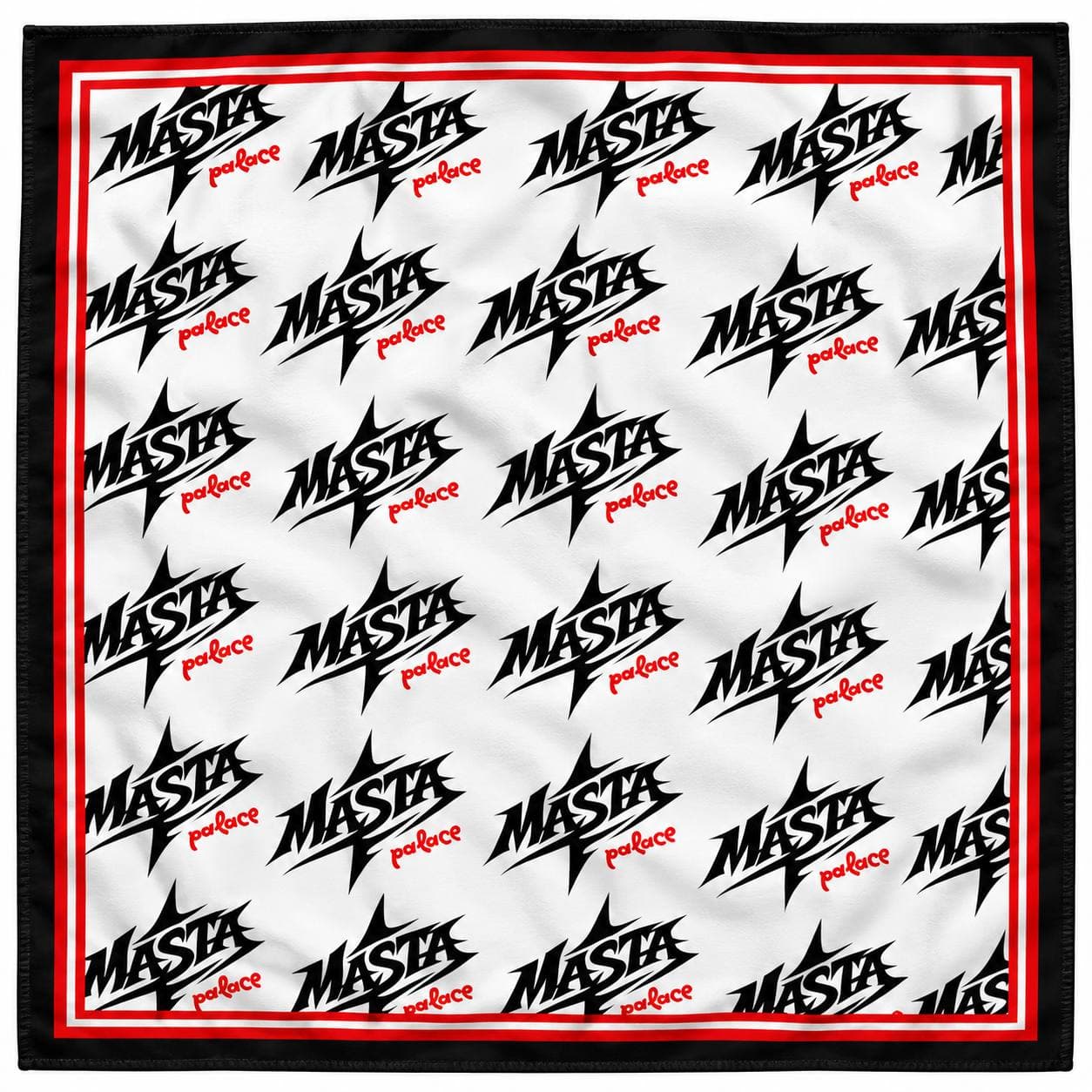 Masta Palace bandana with the repeating logo pattern