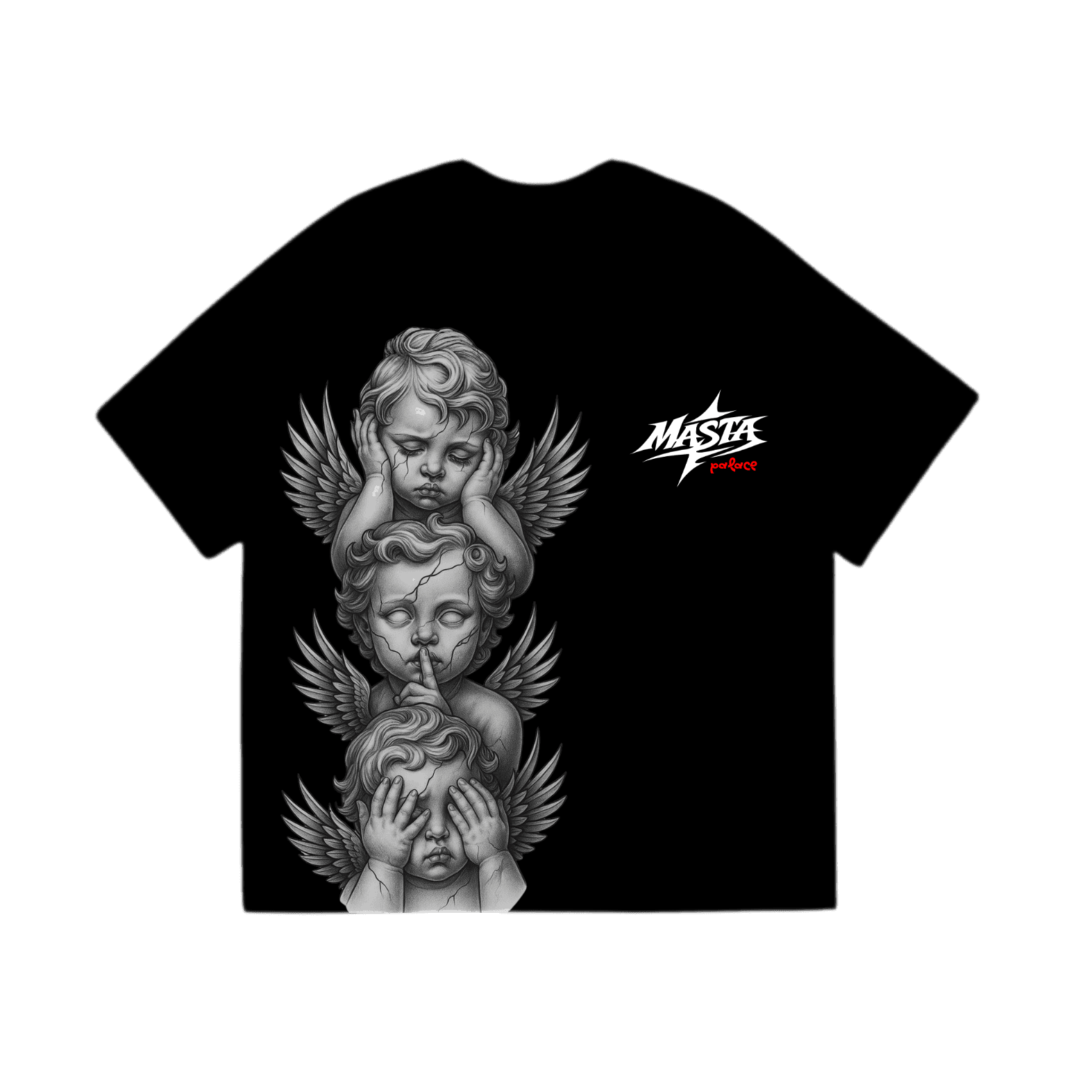 Street Angel T-Shirt in black, front